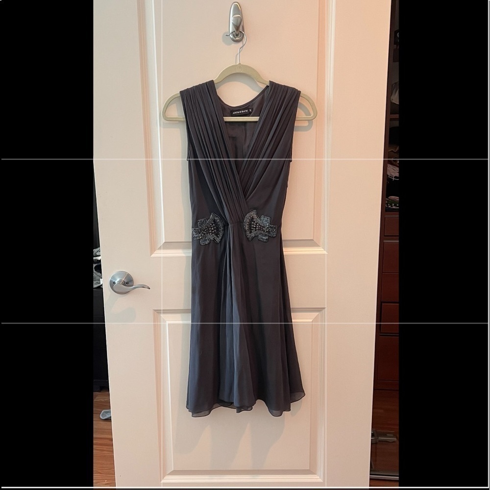 Antik Batik Embellished Black Dress Sz S